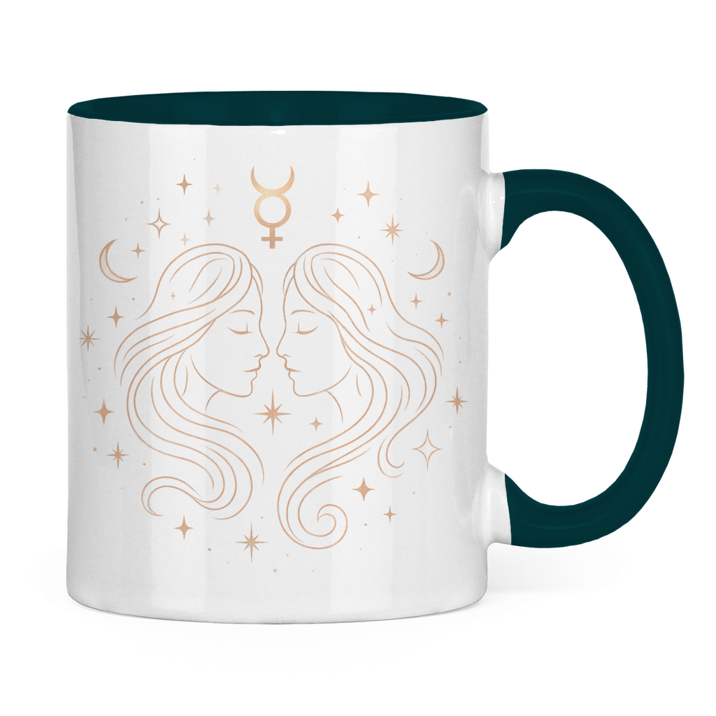 Two-tone Zodiac Coffee Mug - Gemini | Celestia Spirit