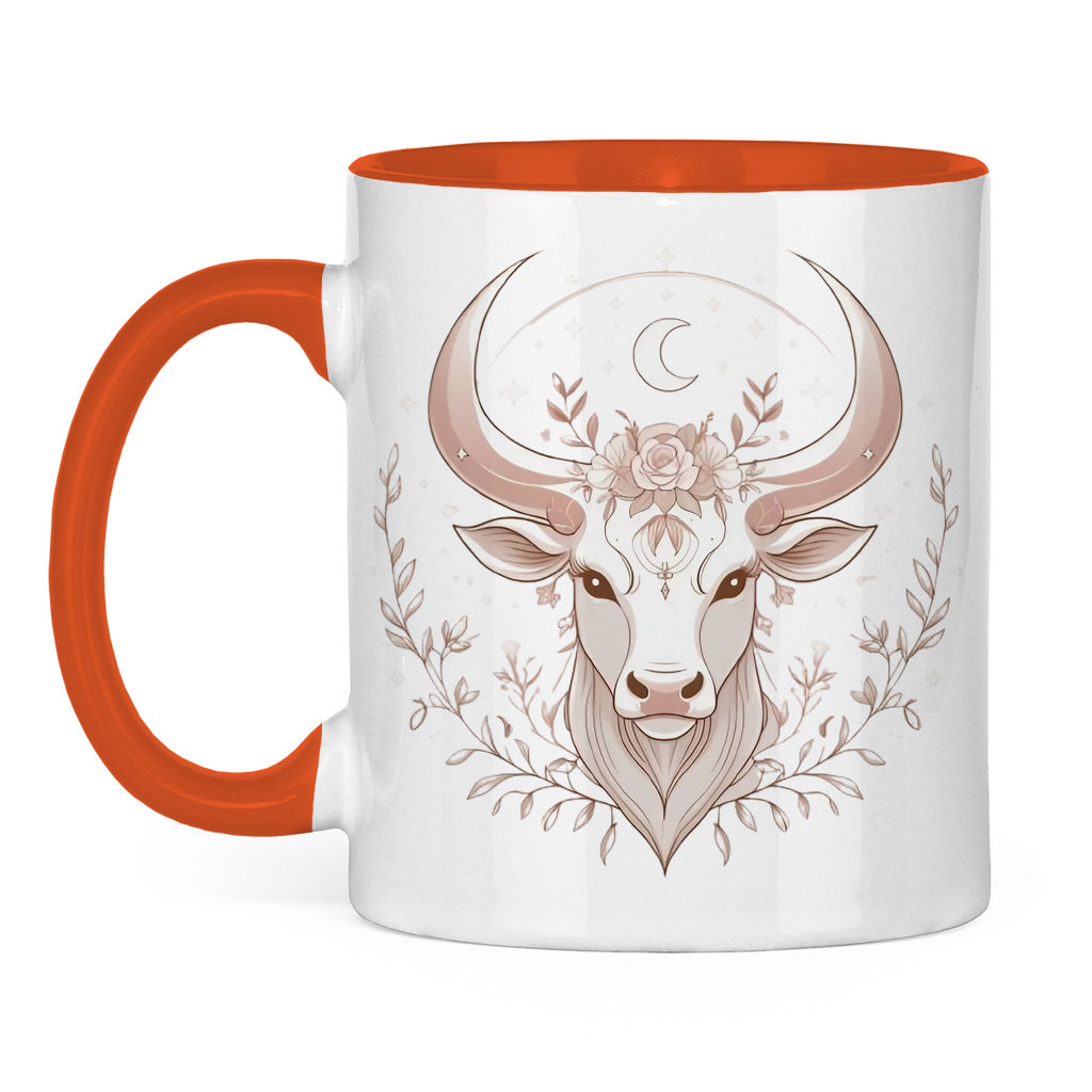 Two-tone Zodiac Coffee Mug - Taurus | Celestia Spirit