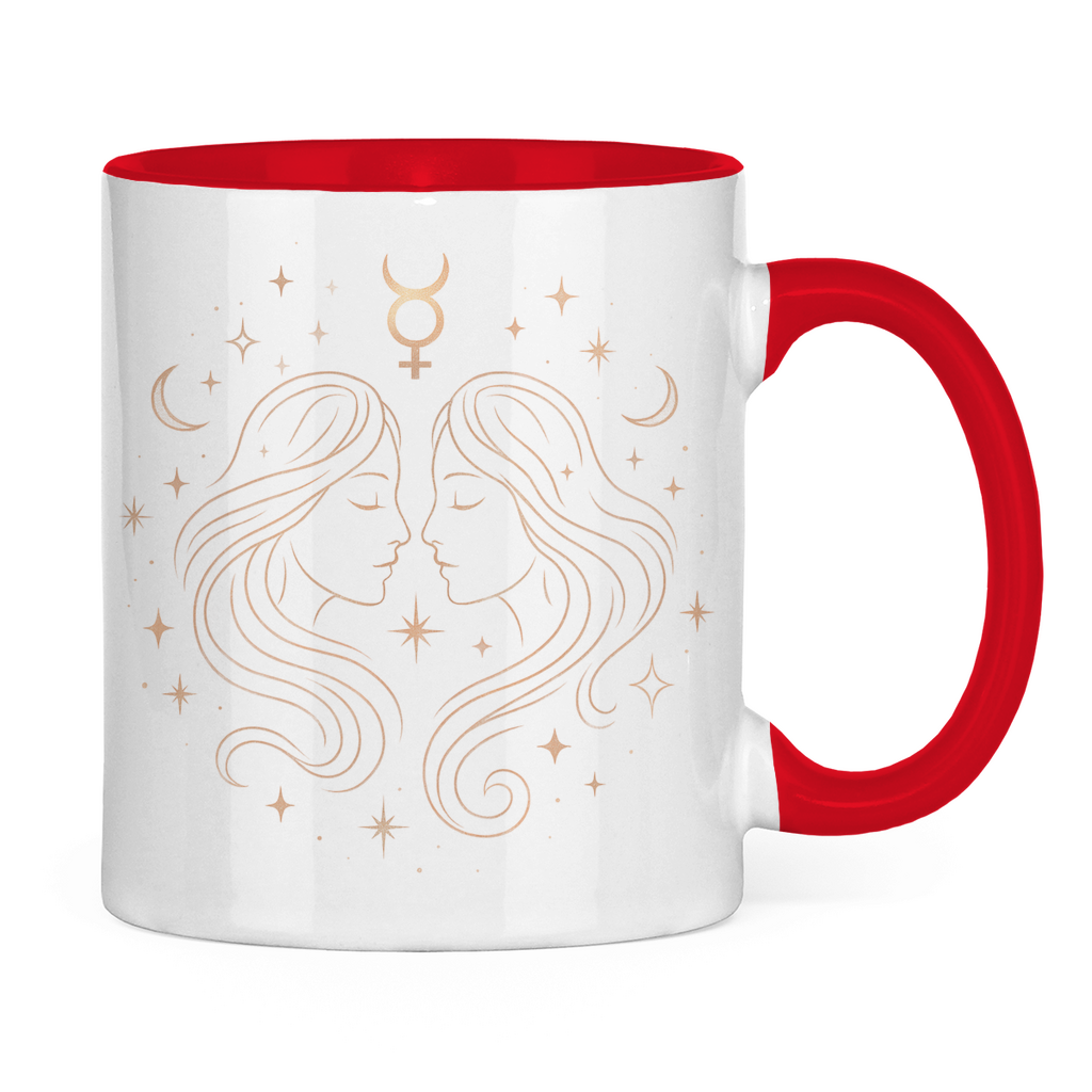 Two-tone Zodiac Coffee Mug - Gemini | Celestia Spirit
