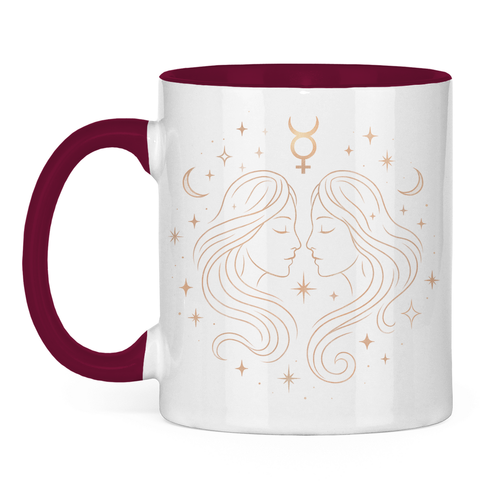 Two-tone Zodiac Coffee Mug - Gemini | Celestia Spirit