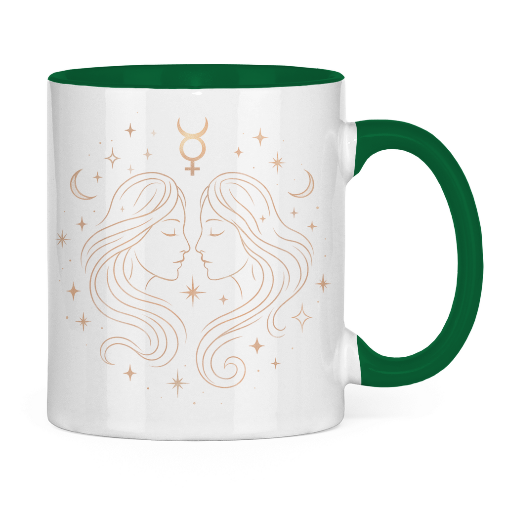 Two-tone Zodiac Coffee Mug - Gemini | Celestia Spirit
