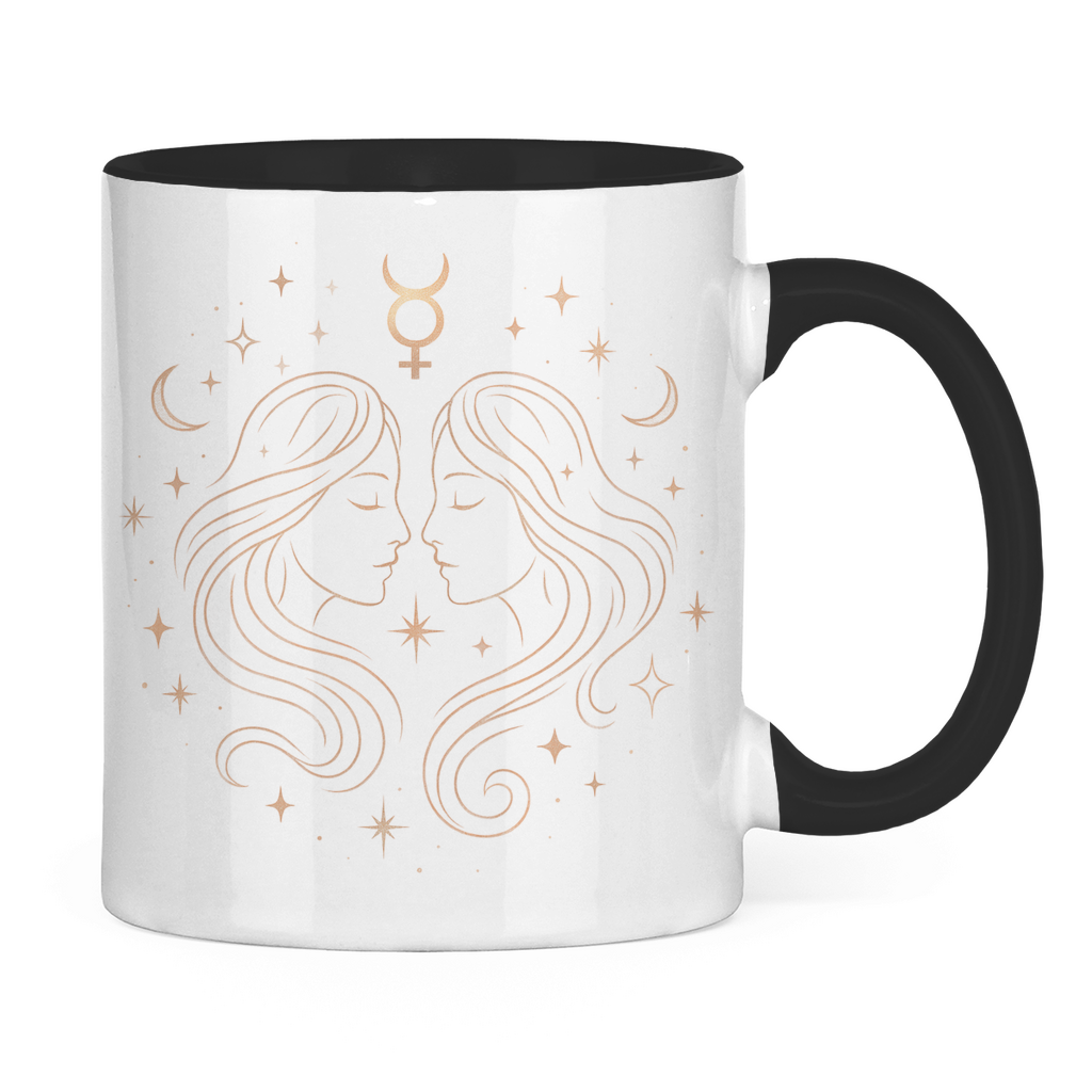 Two-tone Zodiac Coffee Mug - Gemini | Celestia Spirit