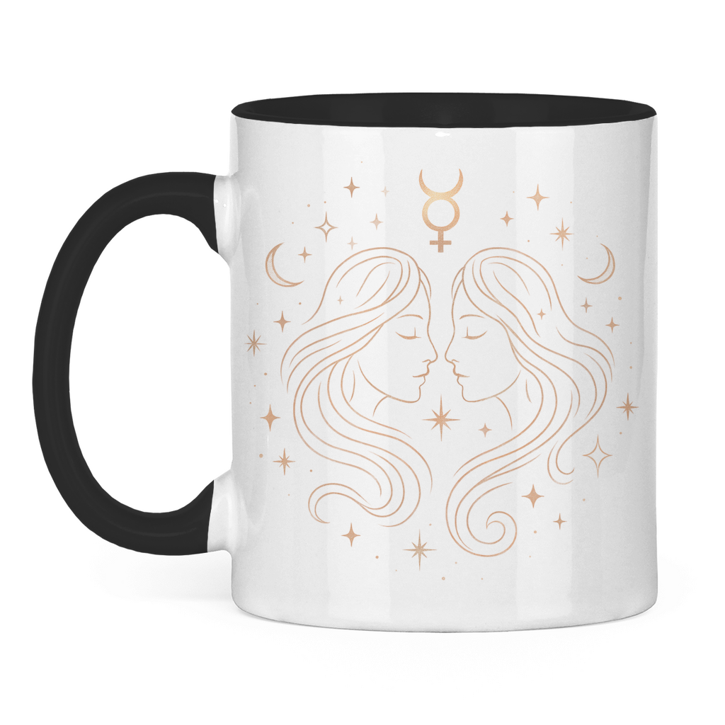 Two-tone Zodiac Coffee Mug - Gemini | Celestia Spirit
