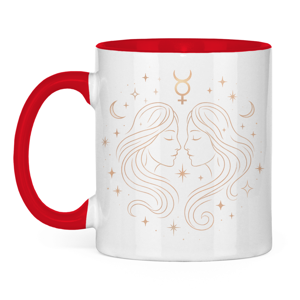 Two-tone Zodiac Coffee Mug - Gemini | Celestia Spirit