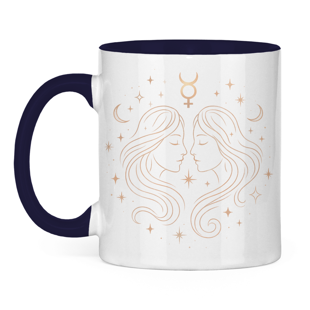 Two-tone Zodiac Coffee Mug - Gemini | Celestia Spirit