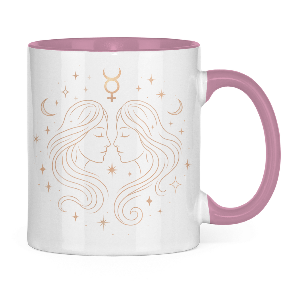 Two-tone Zodiac Coffee Mug - Gemini | Celestia Spirit