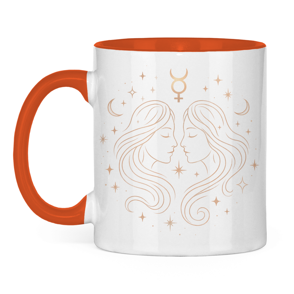 Two-tone Zodiac Coffee Mug - Gemini | Celestia Spirit