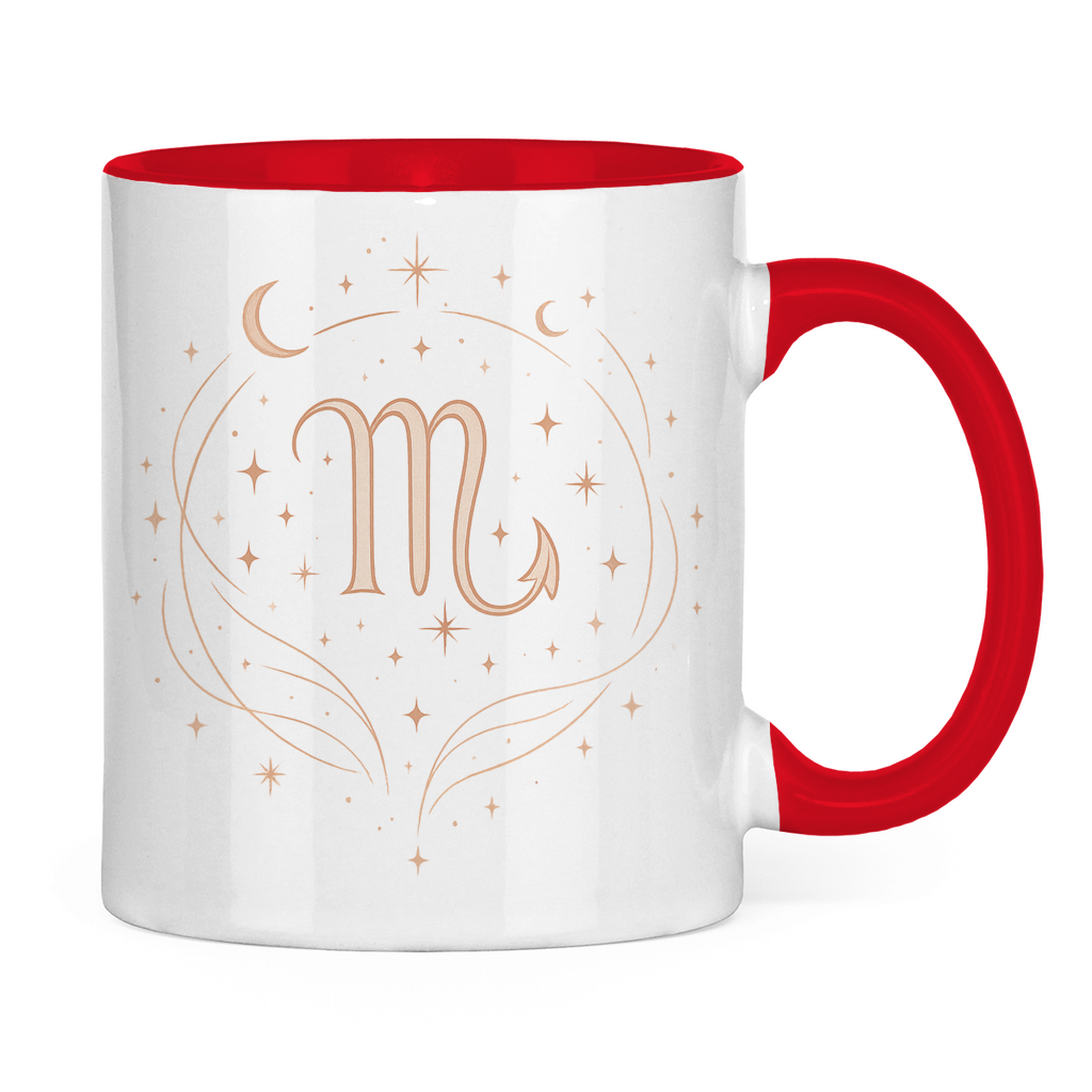 zweifarbige Sternzeichen Skorpion Kaffee Tasse | Celestia Spirit | Spirituelle Mode