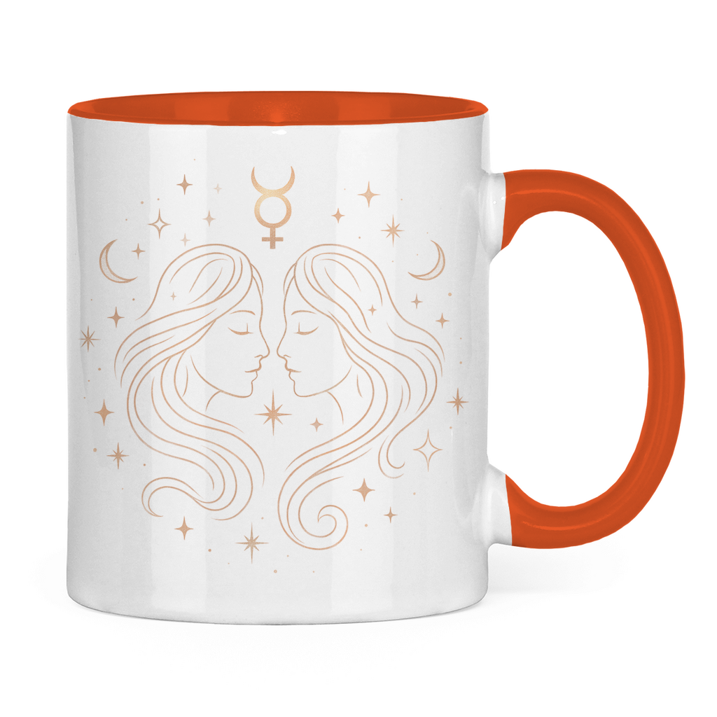 Two-tone Zodiac Coffee Mug - Gemini | Celestia Spirit