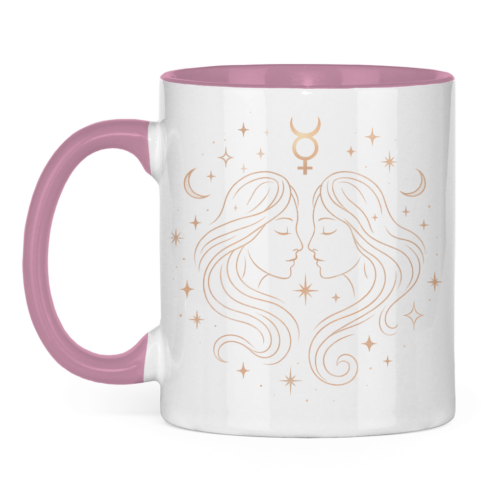 Two-tone Zodiac Coffee Mug - Gemini | Celestia Spirit