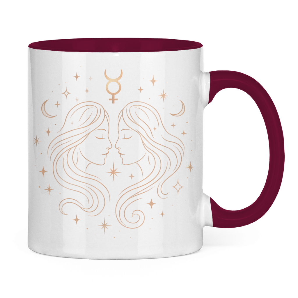 Two-tone Zodiac Coffee Mug - Gemini | Celestia Spirit