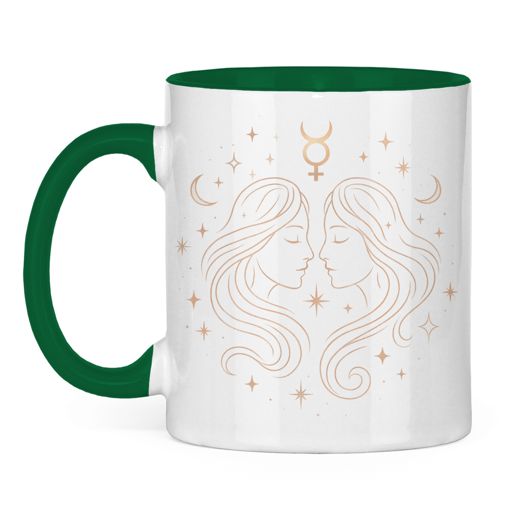Two-tone Zodiac Coffee Mug - Gemini | Celestia Spirit