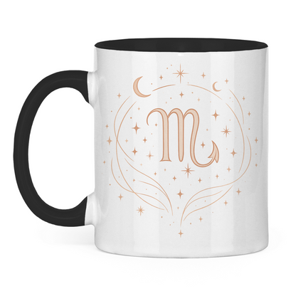 zweifarbige Sternzeichen Skorpion Kaffee Tasse | Celestia Spirit | Spirituelle Mode