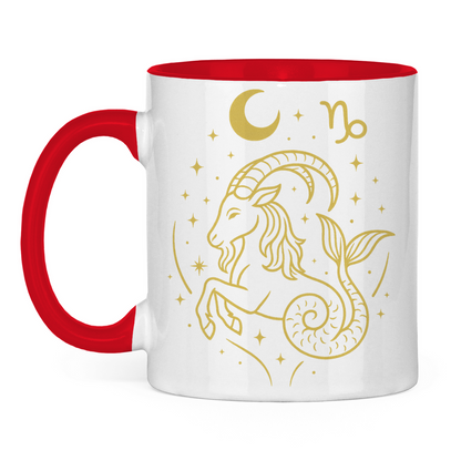 zweifarbige Sternzeichen Steinbock Kaffee Tasse | Celestia Spirit | Spirituelle Mode