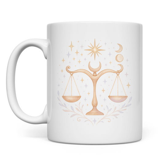 Kaffee Tasse – Sternzeichen Waage | Celestia Spirit | Spirituelle Mode