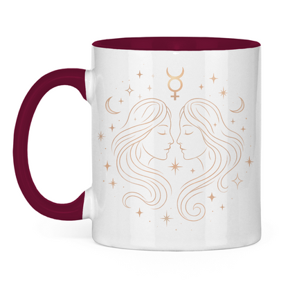 Two-tone Zodiac Coffee Mug - Gemini | Celestia Spirit