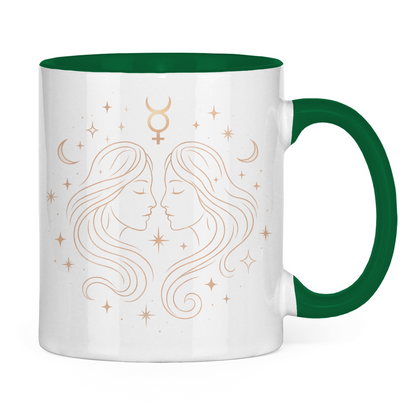 Two-tone Zodiac Coffee Mug - Gemini | Celestia Spirit