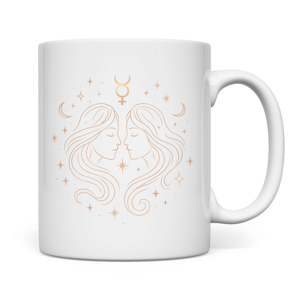 Zodiac Coffee Mug - Gemini | Celestia Spirit