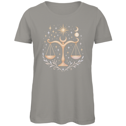 Bio Damen T-Shirt – Sternzeichen Waage | Celestia Spirit | Spirituelle Mode