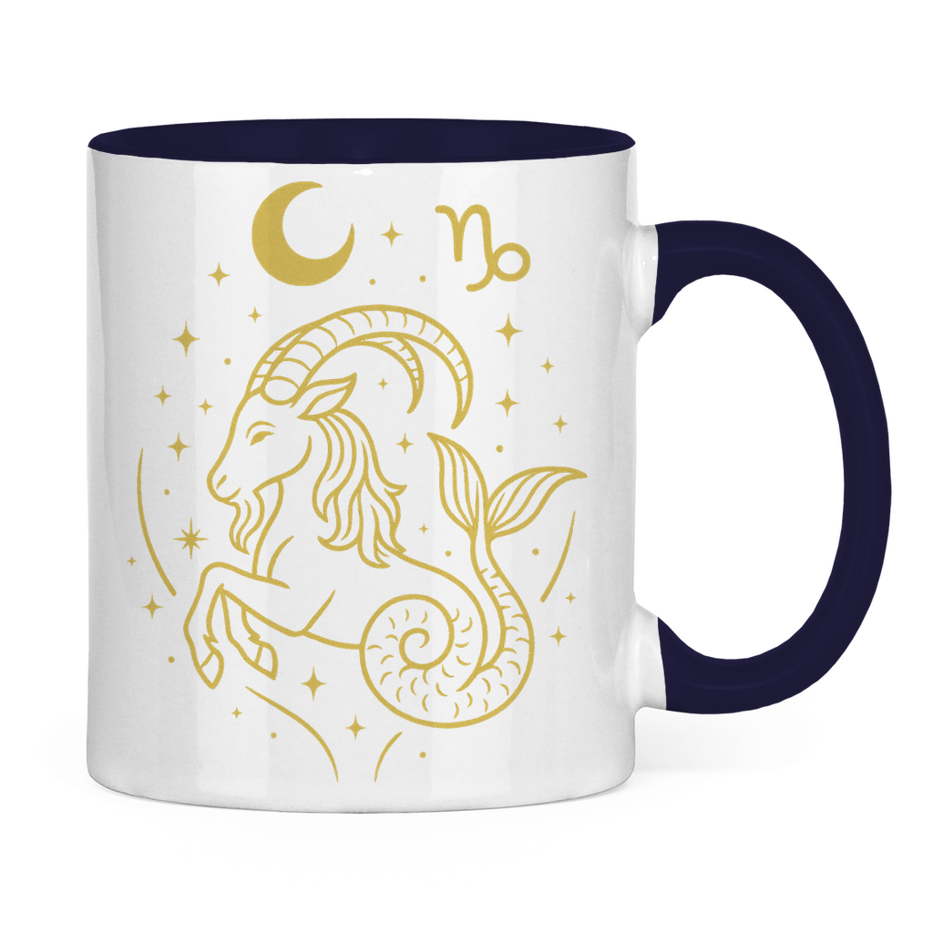 zweifarbige Sternzeichen Steinbock Kaffee Tasse | Celestia Spirit | Spirituelle Mode