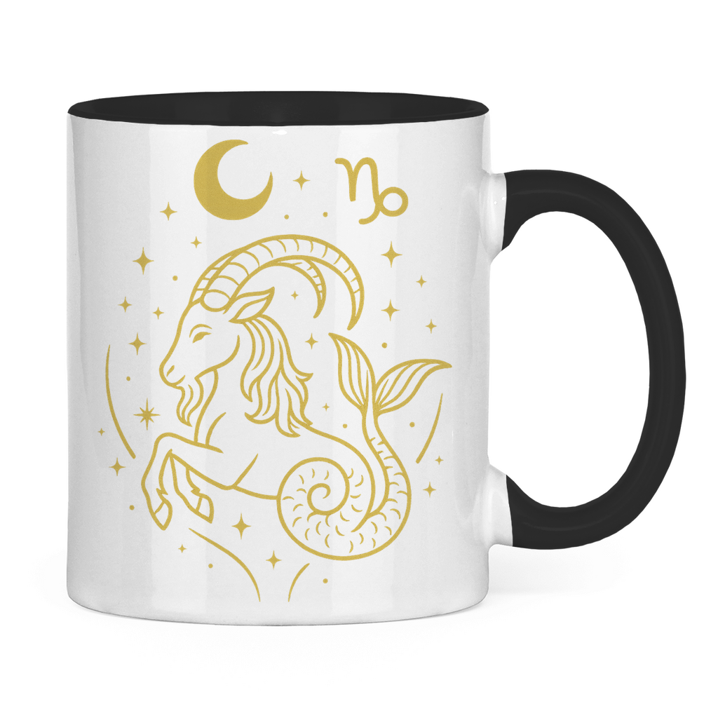 zweifarbige Sternzeichen Steinbock Kaffee Tasse | Celestia Spirit | Spirituelle Mode