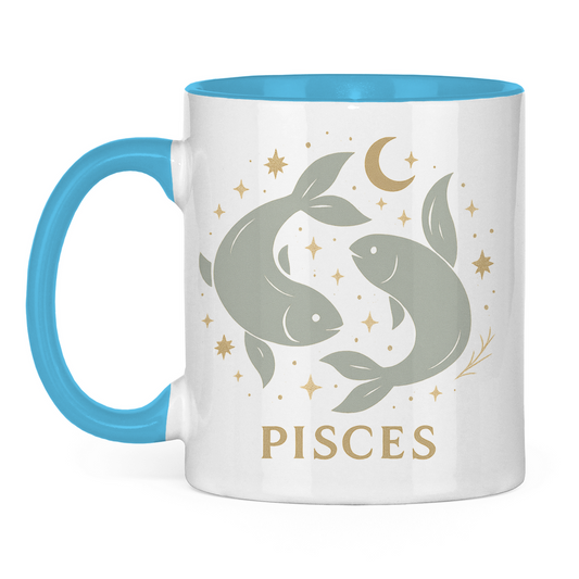 zweifarbige Sternzeichen Fische Kaffee Tasse | Celestia Spirit | Spirituelle Mode