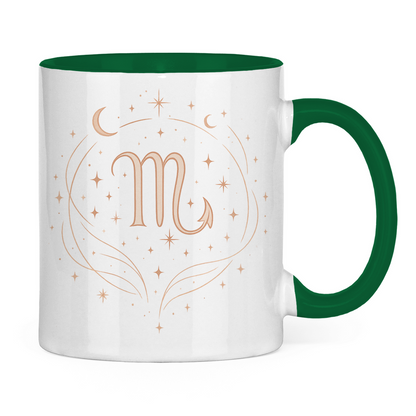 zweifarbige Sternzeichen Skorpion Kaffee Tasse | Celestia Spirit | Spirituelle Mode
