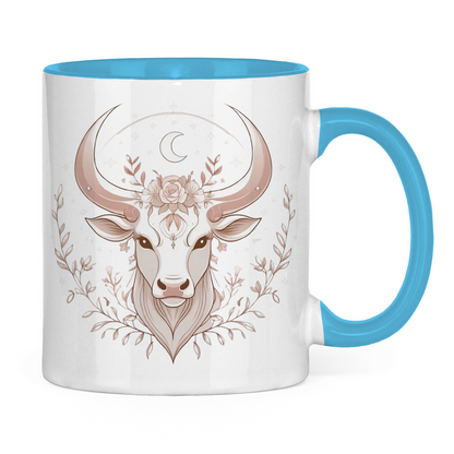 Two-tone Zodiac Coffee Mug - Taurus | Celestia Spirit