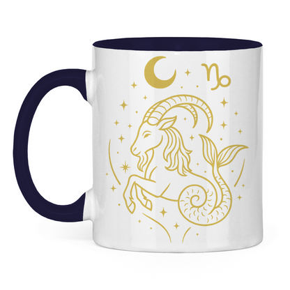 zweifarbige Sternzeichen Steinbock Kaffee Tasse | Celestia Spirit | Spirituelle Mode