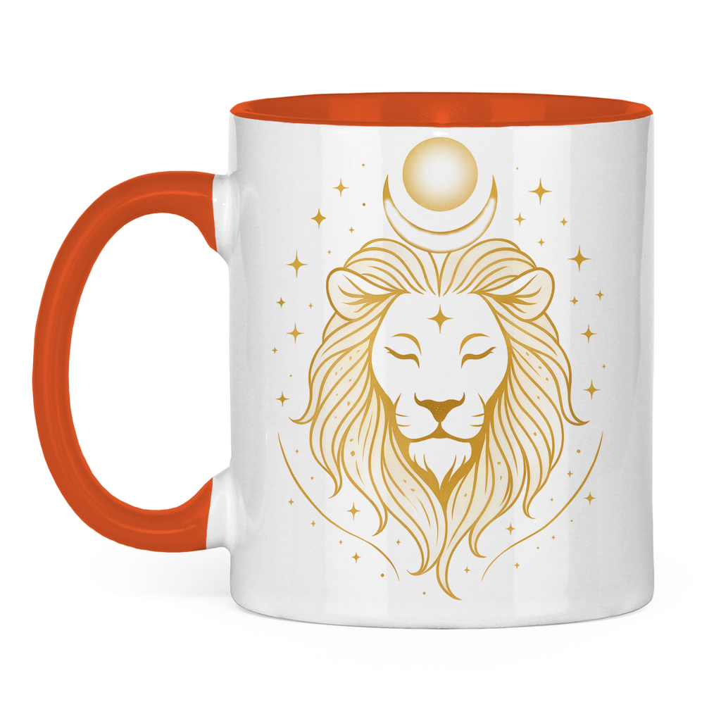 Two-tone Zodiac Sign Leo Coffee Mug | Celestia Spirit | Spiritual Fashion