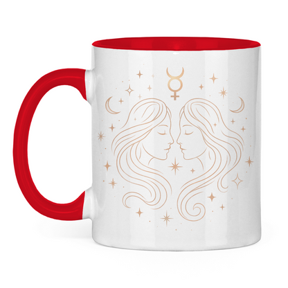 Two-tone Zodiac Coffee Mug - Gemini | Celestia Spirit