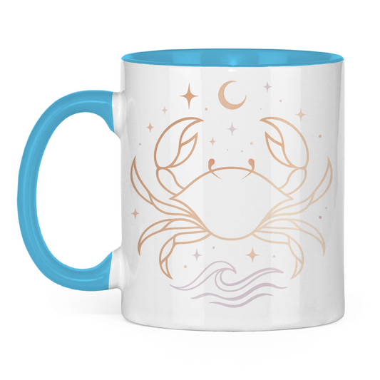 Two-tone Zodiac Coffee Mug - Cancer | Celestia Spirit