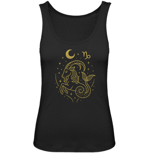 Bio Damen Tank Top – Sternzeichen Steinbock | Celestia Spirit | Spirituelle Mode
