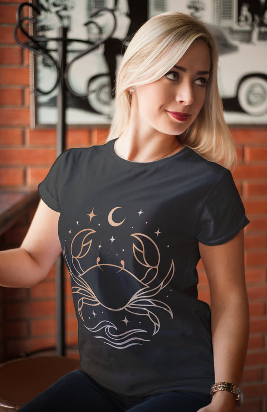 Premium Organic T-Shirt - Cancer | Women | Celestia Spirit