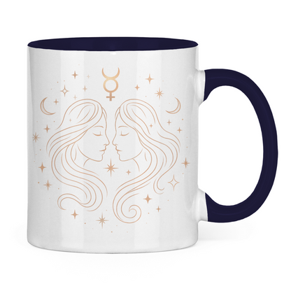 Two-tone Zodiac Coffee Mug - Gemini | Celestia Spirit