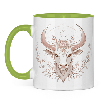 Two-tone Zodiac Coffee Mug - Taurus | Celestia Spirit