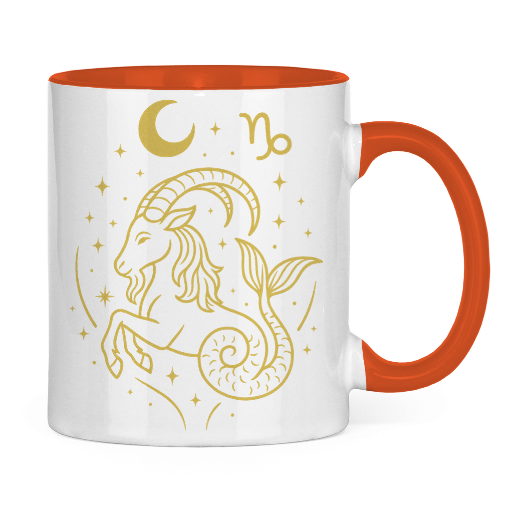 zweifarbige Sternzeichen Steinbock Kaffee Tasse | Celestia Spirit | Spirituelle Mode