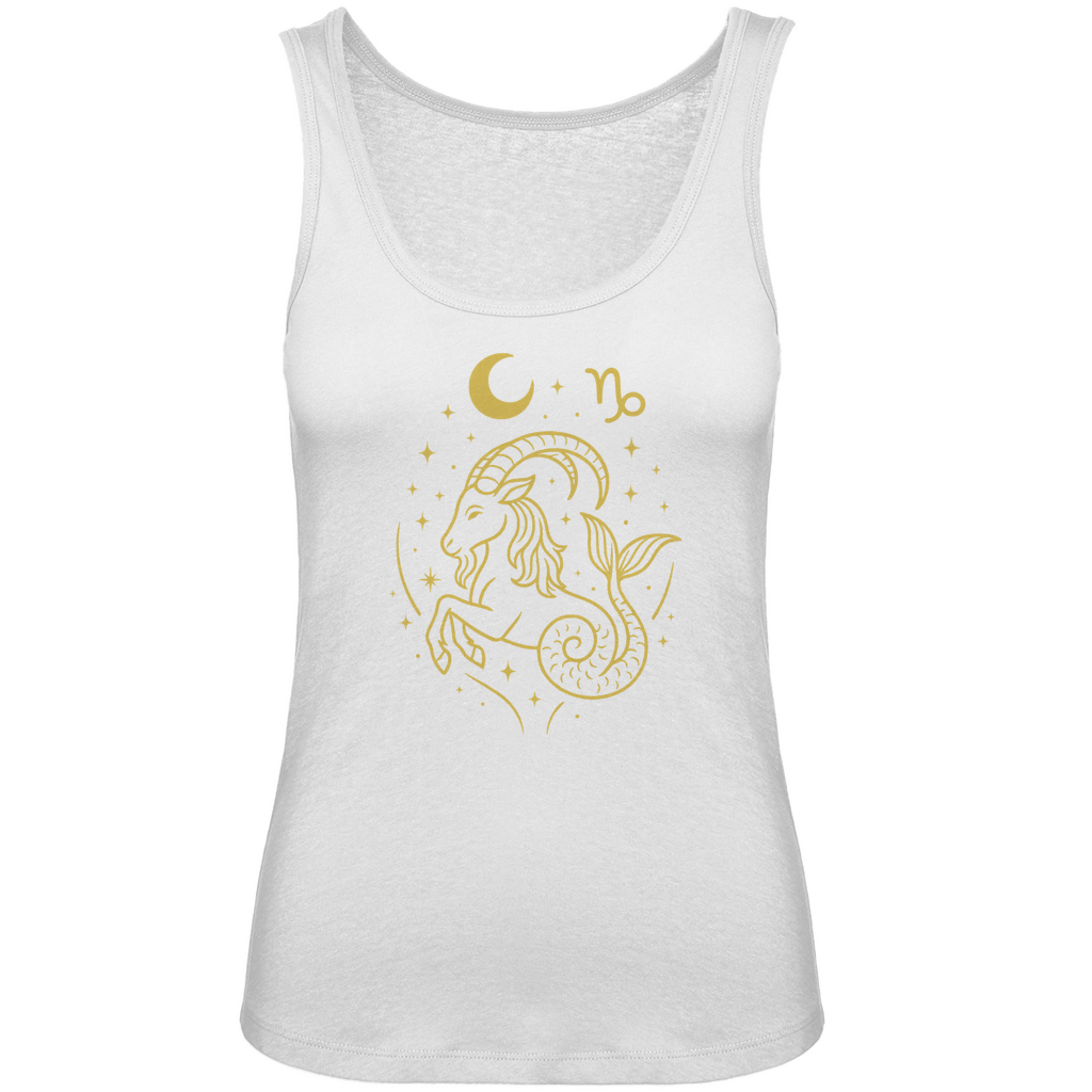 Bio Damen Tank Top – Sternzeichen Steinbock | Celestia Spirit | Spirituelle Mode