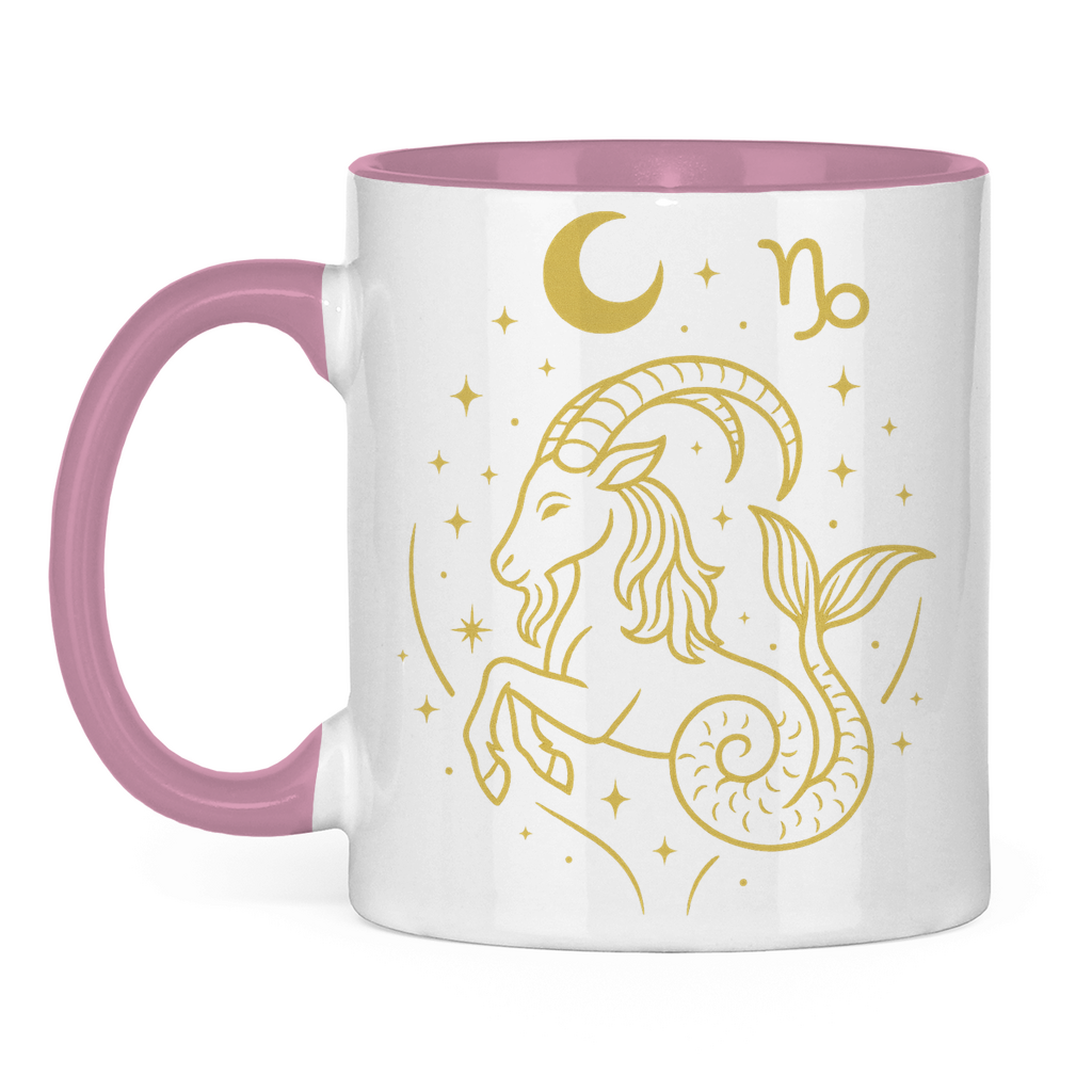 zweifarbige Sternzeichen Steinbock Kaffee Tasse | Celestia Spirit | Spirituelle Mode