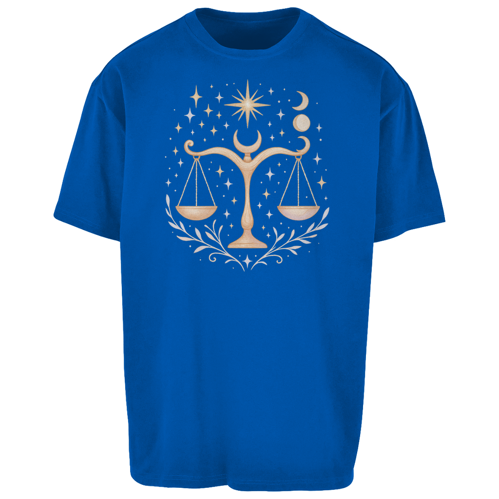 Oversize T-Shirt – Sternzeichen Waage | Celestia Spirit | Spirituelle Mode
