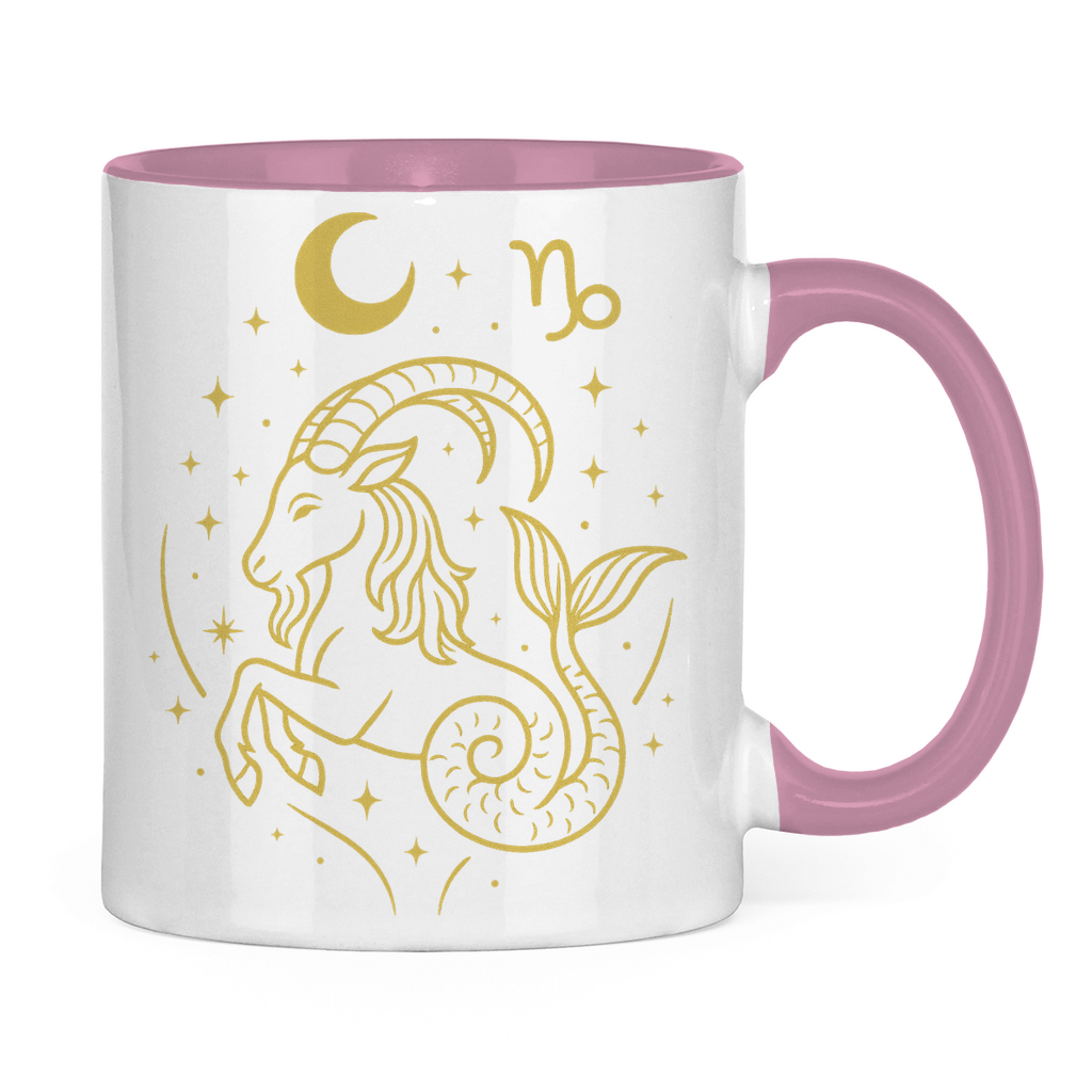 zweifarbige Sternzeichen Steinbock Kaffee Tasse | Celestia Spirit | Spirituelle Mode