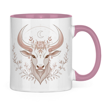 Two-tone Zodiac Coffee Mug - Taurus | Celestia Spirit