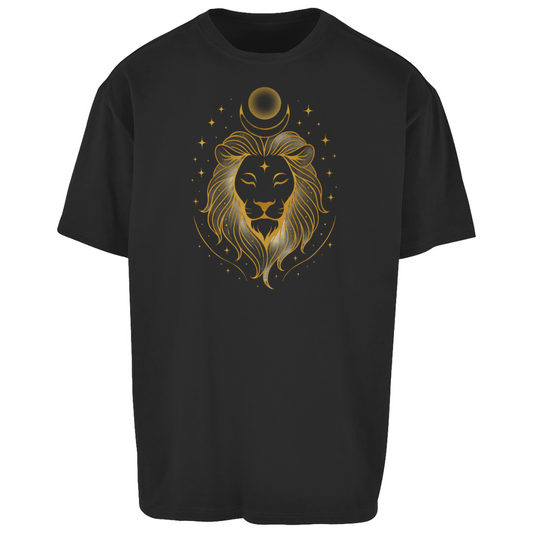 Oversized T-Shirt – Leo Zodiac Sign | Celestia Spirit | Spiritual Fashion