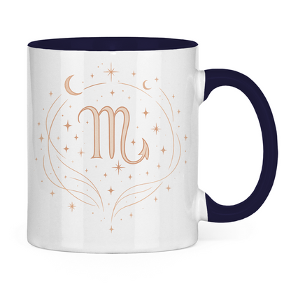 zweifarbige Sternzeichen Skorpion Kaffee Tasse | Celestia Spirit | Spirituelle Mode