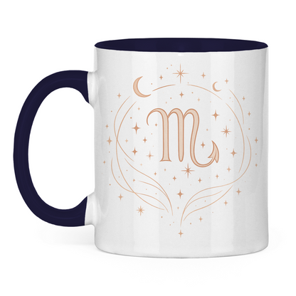 zweifarbige Sternzeichen Skorpion Kaffee Tasse | Celestia Spirit | Spirituelle Mode