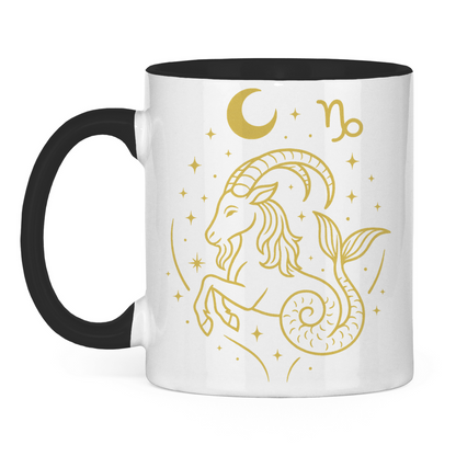 zweifarbige Sternzeichen Steinbock Kaffee Tasse | Celestia Spirit | Spirituelle Mode