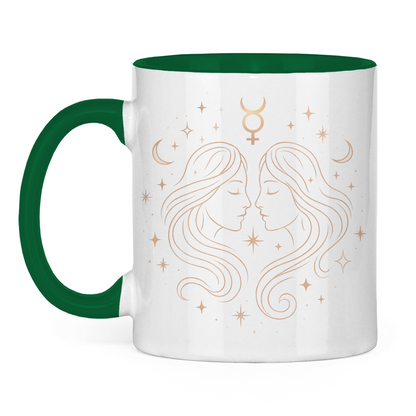 Two-tone Zodiac Coffee Mug - Gemini | Celestia Spirit