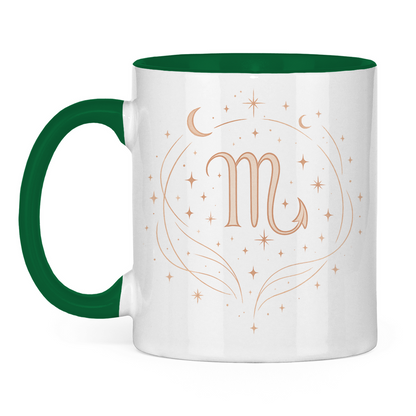zweifarbige Sternzeichen Skorpion Kaffee Tasse | Celestia Spirit | Spirituelle Mode
