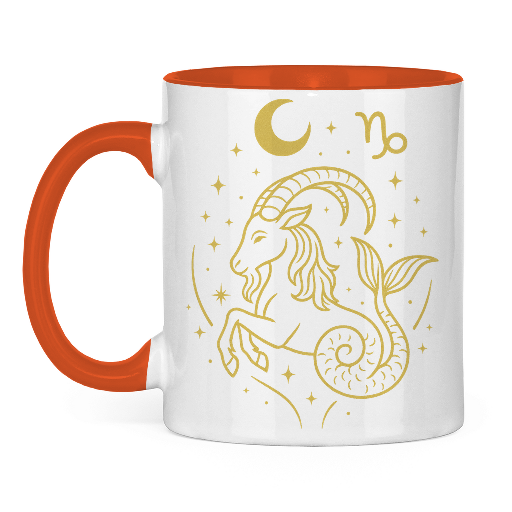 zweifarbige Sternzeichen Steinbock Kaffee Tasse | Celestia Spirit | Spirituelle Mode