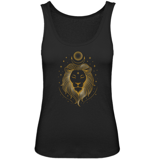 Organic Women's Tank Top – Leo Zodiac Sign | Celestia Spirit | Spiritual Fashion